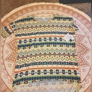 NWT Aztec print Lularoe Irma size medium